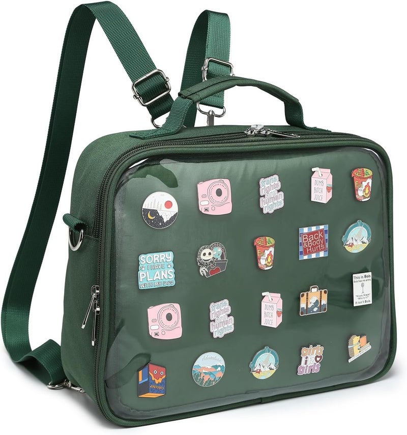 CHERRY SAUCE Dopamine Color Ita Bag Backpack Satchel Oxford Crossbody Messenger Shoulder Bag - Image 1